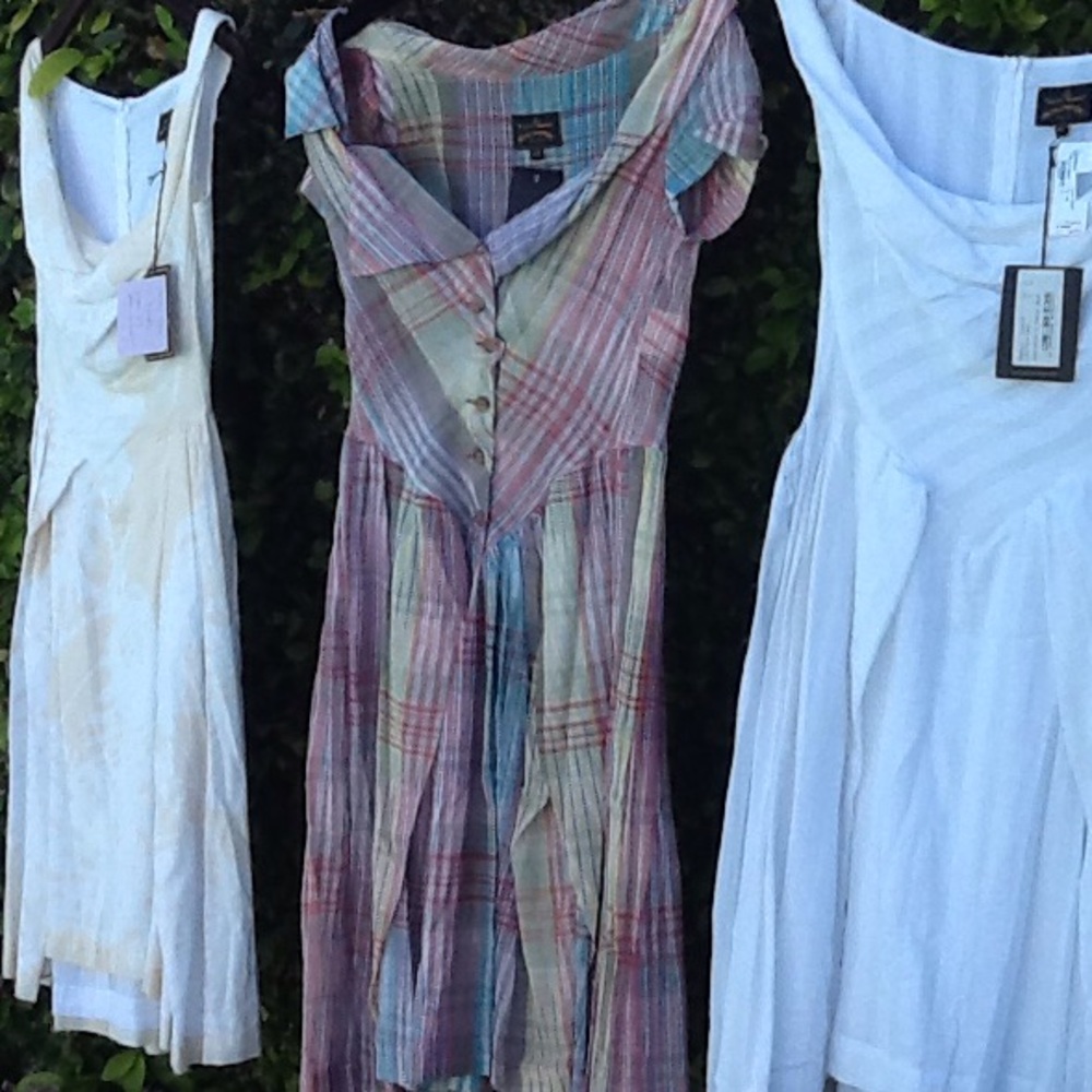 Vivienne Westwood Sunday Dress in Sand and White